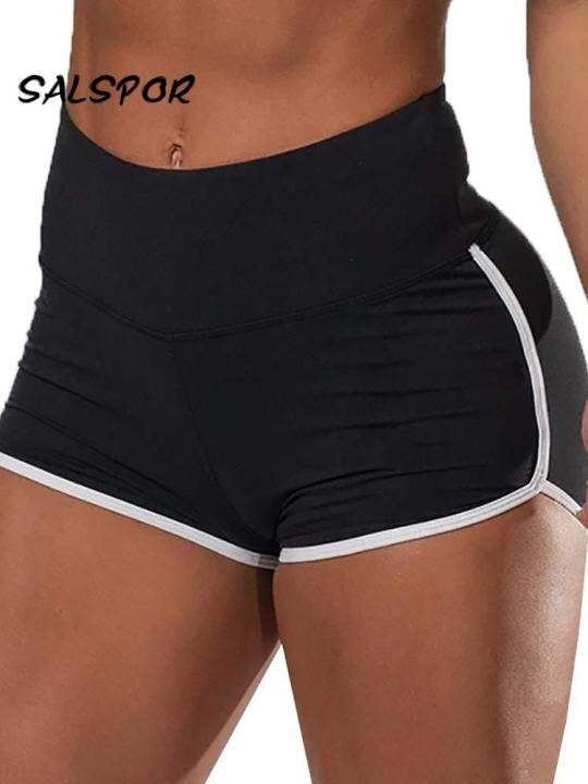 salspor-summer-shorts-women-thin-fitness-high-waist-biker-shorts-cycling-running-gym-shorts-feminino-skinny-activewear-black