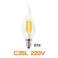 【❂Hot On Sale❂】 mian885 หลอดไฟ Led ย้อนยุค E27โคมไฟ Led E14 220V 240V Led ไส้หลอด2W 4W 6W 8W ลูกบอลแก้วหลอดไฟเอดิสัน Led Bombillas