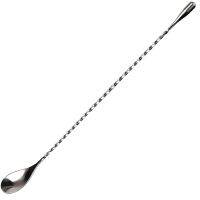 Mixing Spoon Stainless Steel Set of 2 Professional Cocktail Bar Tool (12 Inches) Japanese Style Teardrop End Design