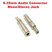 1pcs 6.35mm/6.5mm 2 Mono Pole/3 Stereo Pole Male/ Female Plug Socket 6.35 / 6.5 Audio Connector jack