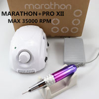 MARATHON-Champion 3 PRO XII Handle 35K40K Electric Nail Drill STRONG 210 Micro Motor Grinding Machine For Nail Art Tools