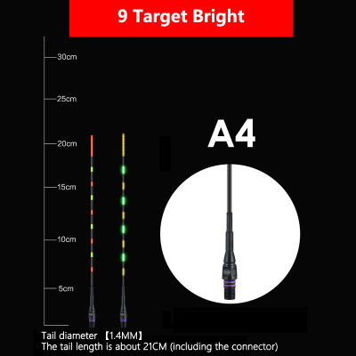 baoda สมาร์ทตกปลาลอยกัดปลุกเหยื่อปลาไฟ LED เปลี่ยนสีทุ่นด้วย