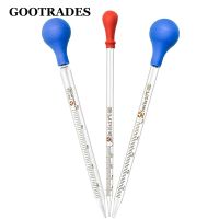 JYYP-3 Pieces 10ml 5ml 2ml Glass Graduated Pipettes Transfer Dropper For Liquid Essential Oil Fluid And Liquid Pipettors