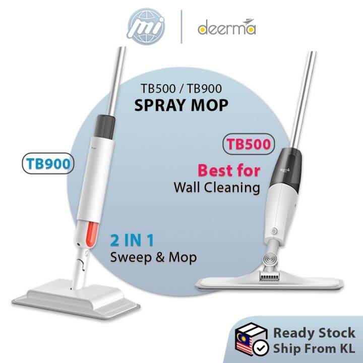 Xiaomi Deerma TB500 TB900 Mop Spray Microfiber Floor Cleaner Viral ...