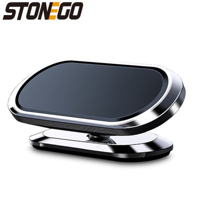 STONEGO Metal Magnetic Phone Holder 360 rotating Car Phone Holder Stand Zinc Alloy Magnet Car Support Mount cellphone holder Car Mounts