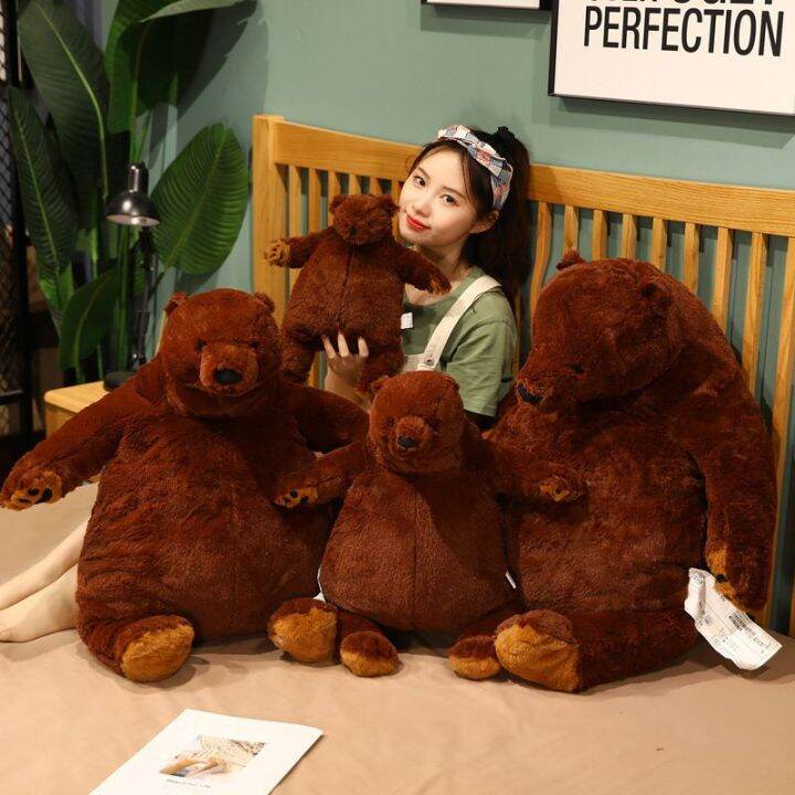 Cute 100cm IKEA Giant Teddy Bear Doll IKEA Bear Plush Toy Brown Bear