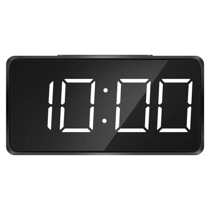Small Mini Digital Alarm Clock for Travel with LED Time or Temperature