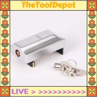 TheToolDepot PETIYOUZA ติดตั้งได้ง่ายทนทานไม่มีการเจาะอะลูมินัมอัลลอยล็อคนิรภัยกุญแจนิรภัยด้วยกุญแจเลื่อนประตูหน้าต่างล็อคหน้าต่าง