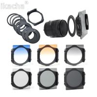 Camera Lens Filter Kit ND2 ND4 ND8 Graduated Grey Orange Blue Filter 9 Pcs Adapter Filter For Cokin P Set High Quality