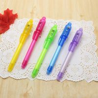 4Pcs/set Invisible Ink Pen Built in UV Light Magic Marker For Pen Safety To Use Highlighters Markers