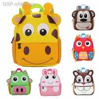 ถุงผ้ากำมะหยี่สำหรับเด็กอนุบาลลิงแกะลายเสือสุนัขหมู Tas Ransel Bayi สำหรับเด็กอายุ1-7ปี