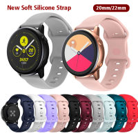 สายสายนาฬิกาซิลิโคนสีสันสดใส20มม. 22มม. สำหรับนาฬิกา Samsung Galaxy Watch S3 S2 Huawei Amazfit Bip Bracelet