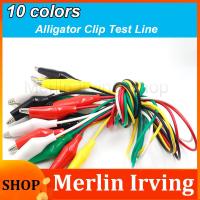 Merlin Irving Shop 10pcs Alligator Clip Electric DIY Small Power Cord Sheath Electric Clamp Double Head Jumper Wire Test Leads