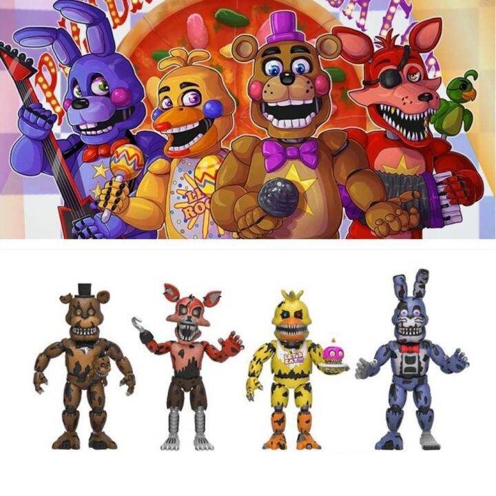 1ชิ้นใหม่หุ่นอะนิเมะห้าคืนที่-freddy-ถอดข้อต่อ-fnaf-น่ารัก-bonnie-หมีรูปการกระทำโมเดลพีวีซีของเล่นของขวัญ