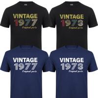 Vintage 1977 1978 Original Parts T Shirt For FatherS MotherS Day Birthday Gift S MenS T-Shirts Born In 1977 1978 Tshirt