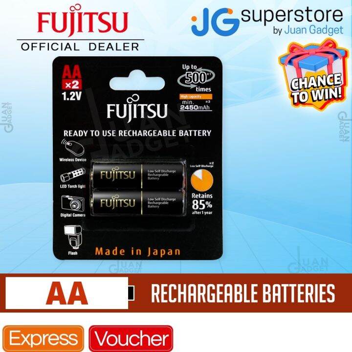 In Stock Fujitsu V Mah Nimh Low Self Discharge Rechargeable Hr Uthc Aa Battery Pack Of