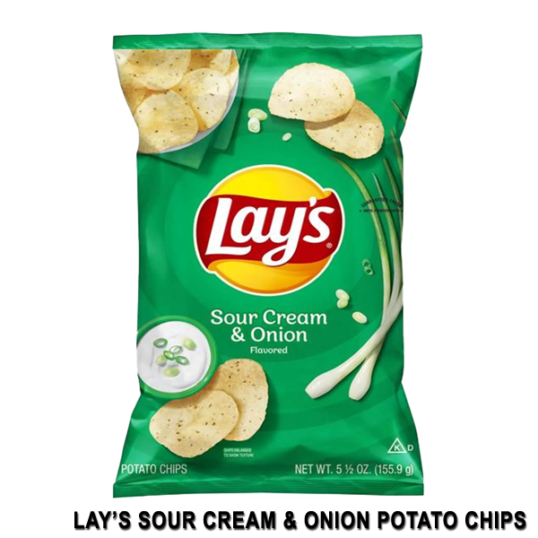 Lay's Sour Cream & Onion Potato Chips 170g | Lazada