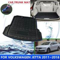 แผ่นป้องกันฝาหน้าฝาหลังกระโปรงรถสำหรับ Volkswagen Jetta A6 VW Vento 2011 ~ 2018 2016 2017ดินสอเขียนขอบตากันน้ำอุปกรณ์เสริมพรมกันเปื้อน