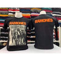 สไตล์ใหม่ เสื้อยืดลายวง RAMONES คอกลม