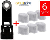 GoldTone Brand 6 Carbon Water Filters + Water Filter Holder. Replaces your Keurig 1.0 Filter Holder + Keurig Charcoal Water Filter &amp; Breville Carbon Water Filter + Breville Filter Holder