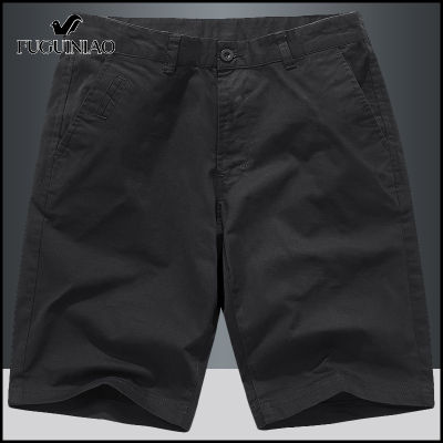 FUGUINIAO กางเกงขาสั้นผู้ชายแบบเรียบง่ายห้ากางเกงลำลองทรงหลวมๆกางเกงขาสั้นกางเกงชายหาดโอเวอร์ไซส์