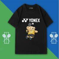 แขนสั้นกีฬาแบดมินตันแขนสั้นระบายอากาศได้ดีแฟชั่นฤดูร้อนใหม่ลายหมี Yonex