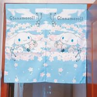 【HOT】❈₪ 79x79Cm Cinnamoroll Cartoon Blackout Fabric Door Curtain Kawaii Anime Bedroom Decoration Half