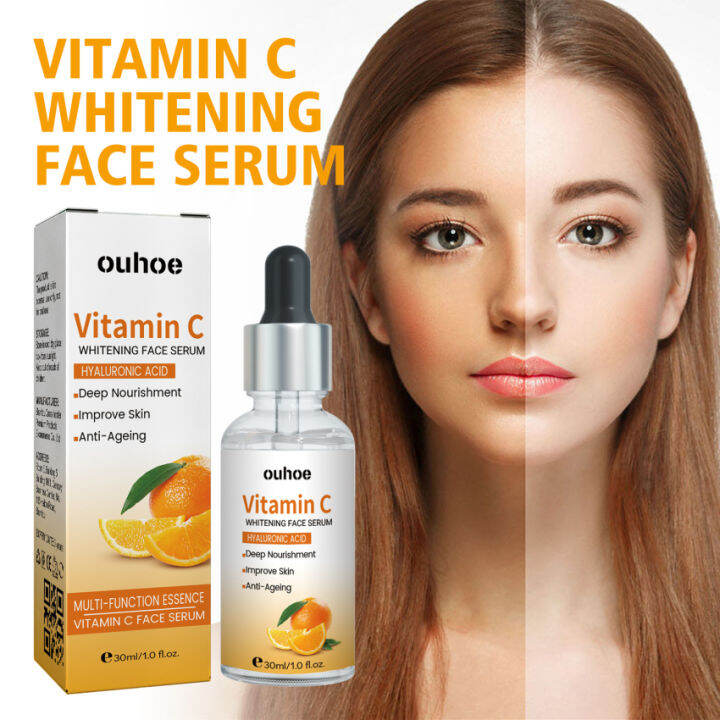 Vitamin C Whitening Faci-al Serum Anti Aging Deep Nourishment Fade Fine ...