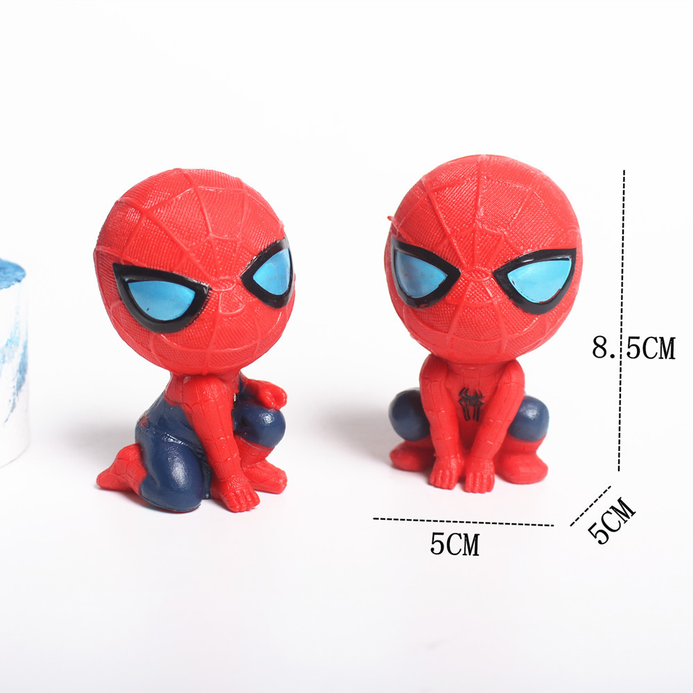 SpiderMan Figure set Kids Spider Man PVC Action Movie Figure Toys 4-5cm 6Pcs 
