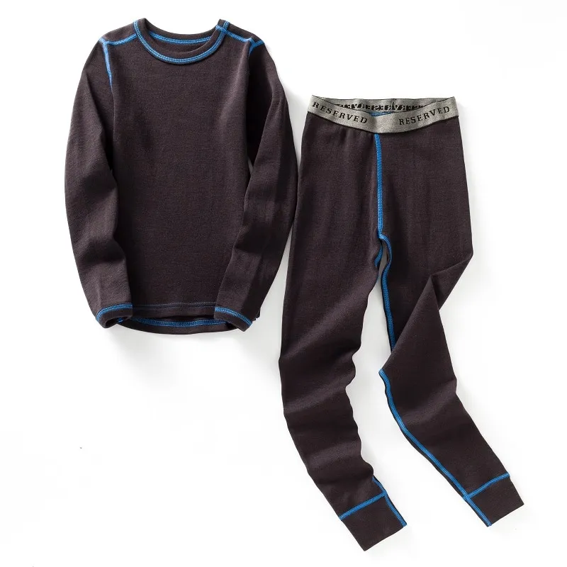 Merino Wool Kids Thermal Underwear Set