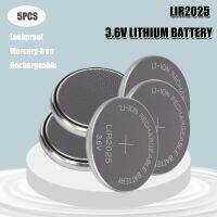 5ชิ้น LIR2025ชาร์จได้3.6V ปุ่มลิเธียมในตัวเซลล์นาฬิกา2025 LIR แทนที่ CR2025