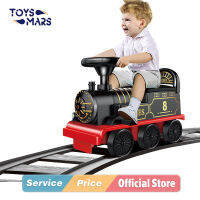 Toymars รถไฟฟ้าขนาดเล็กรถไฟรถสามารถพกพาคนเด็กวอล์คเกอร์รถเข็นเด็กของเล่นสำหรับ3ปีเด็กเด็กนั่งบนรถยนต์