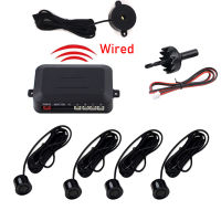 Car Auto Parktronic BiBi Parking Radar With 4 Parking Sensors Backup Car Parking Radar Monitor Detector System Backlight Display