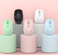 Wireless Mouse+บลูทูธ เม้าส์ไร้สายสองระบบ USB 2.4G+ฺBT มีแบตในตัว สามารถชาร์จได้