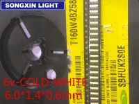 【♘COD Free Cas♘】 Vzhengsha ลูกปัด Led แบบ Smd 6014ชิ้น/ล็อต200เม็ดสีขาว1W 6V 150ma สำหรับทีวี/ไฟแบ็คไลท์ Led กำลังไฟสูงไฟ Led 6.0*1.4มม.