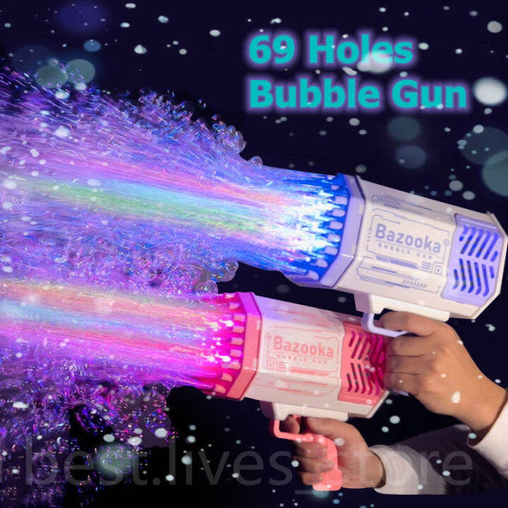 Free Bubble Liquid Basin Bubble Gun Bubble Machine Soap Toy For Kids