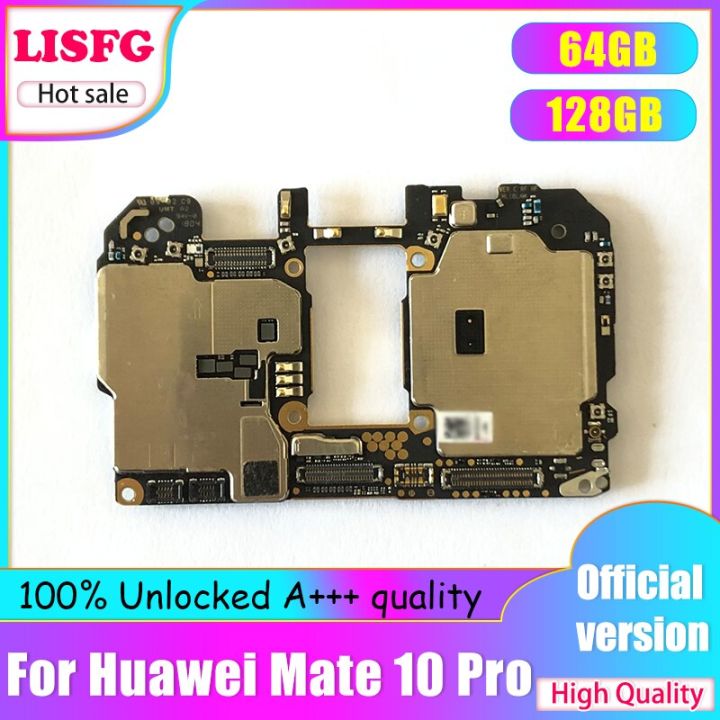 บอร์ดลอจิกได้รับการทดสอบที่ดีสำหรับเมนบอร์ด-huawei-mate-10-pro-เมนบอร์ดของแท้ปลดล็อคพร้อมระบบแอนดรอยด์แผ่น128gb-64gb