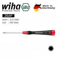 Wiha PicoFinish 264P ไขควงปากหกเหลี่ยมหัวบอล 2.5 mm No.00534 2.5x60