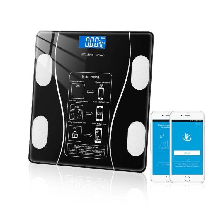 80 in 1 Smart Body Fat Analyser Weighing Device Digital Scale Android