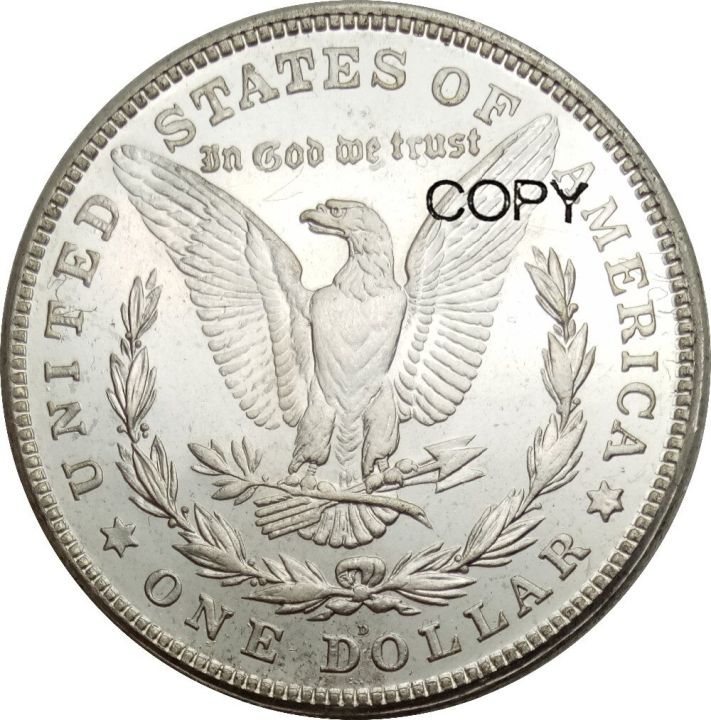 เหรียญมอร์แกน1ดอลลาร์สหรัฐ1921-1921-s-1921-d-เงินชุบทองเหลืองสำเนาสามารถเลือกได้ทุกปี
