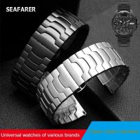 Mens Stainless Steel Watchbands for Style Stainless Watch Bracelet Belt Butterfly Clasp 26mm Watch Accessories Watch Strap