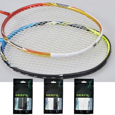 Badminton Racket Frame Protector, Anti-Wear Anti-Scratch Paddle Border Soft Rubber Stickers, Lightweight Racket Frame Strips