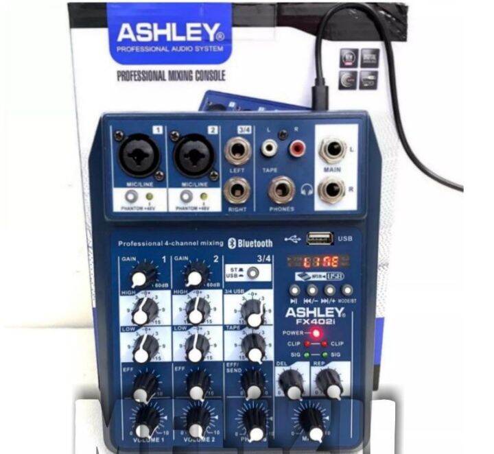 MIXER ASHLEY FX402i/FX 402i (4 CHANNEL)USBBLUETOOTH BARANG BARU Lazada Indonesia