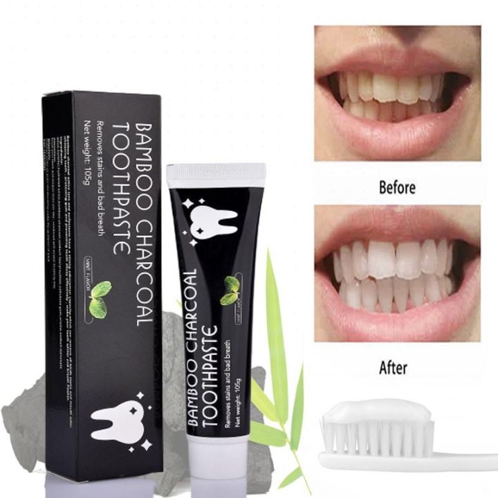 Bamboo Charcoal Teeth Whitening Toothpaste 105G | Lazada PH