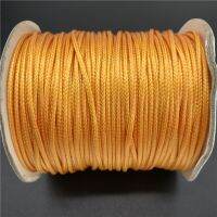 0.5mm 0.8mm 1mm 1.5mm 2mm Gold yellow Waxed Cotton Cord Rope Waxed Thread Cord String Strap Necklace Rope For Jewelry Making