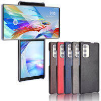 NewHotAnti-Slip Ultra Thin Litchi หนังสำหรับ LG Wing 5G ที่แม่นยำ Cutout Anti-Knock ป้องกันกลับฝาครอบจัดส่งฟรี