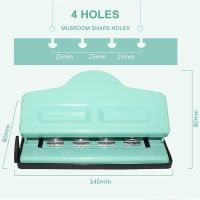 2022 T Holes Mushroom Hole Punch for Disc Bound Notebook Planner Paper Cutter A4A5A6 Notebook Scrapbooking Tool