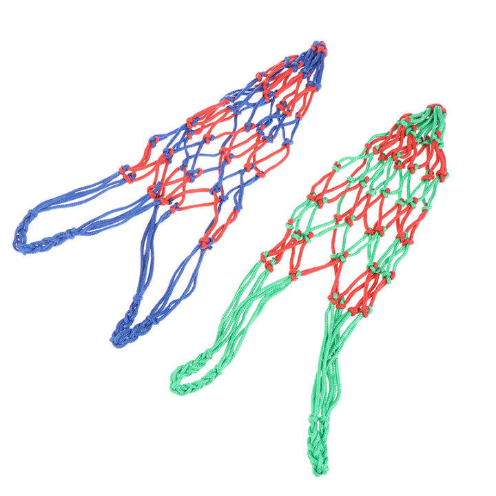 laogeliang-ผ้าทอไนลอนตาข่ายกระเป๋าบอลพกพาตาข่ายกระเป๋ากีฬาแบบพกพาลูกตาข่ายกระเป๋า