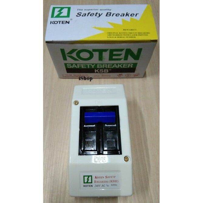 ♫Koten Circuit Breaker with housing 15 A. 20 A, 30 A, 40 A and 60 A
