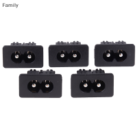 Family Flower Flash Sale 5pcs AC250v 2.5A IEC320 C8ชาย2 Pins Power Inlet SOCKET CONNECTOR